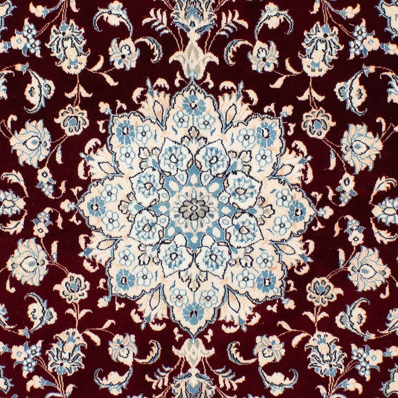 Tapis persan - Nain - Royal carré  - 156 x 145 cm - rouge foncé