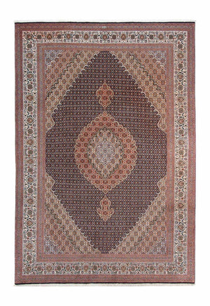Tapis persan - Tabriz - 295 x 206 cm - marron foncé