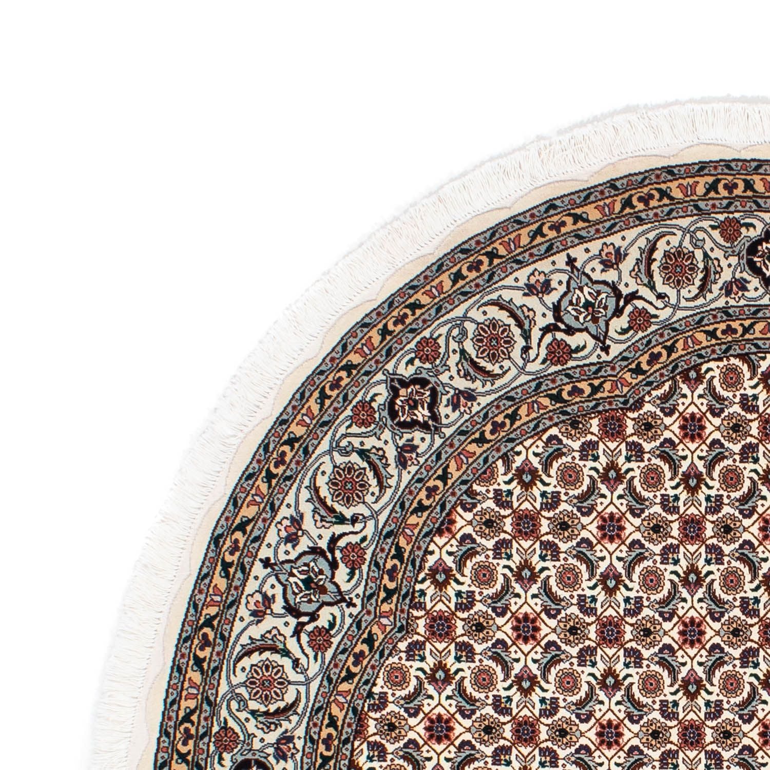 Tapis persan - Tabriz - Royal ronde  - 151 x 151 cm - beige