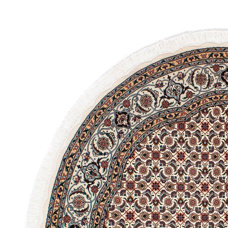 Tapis persan - Tabriz - Royal ronde  - 151 x 151 cm - beige