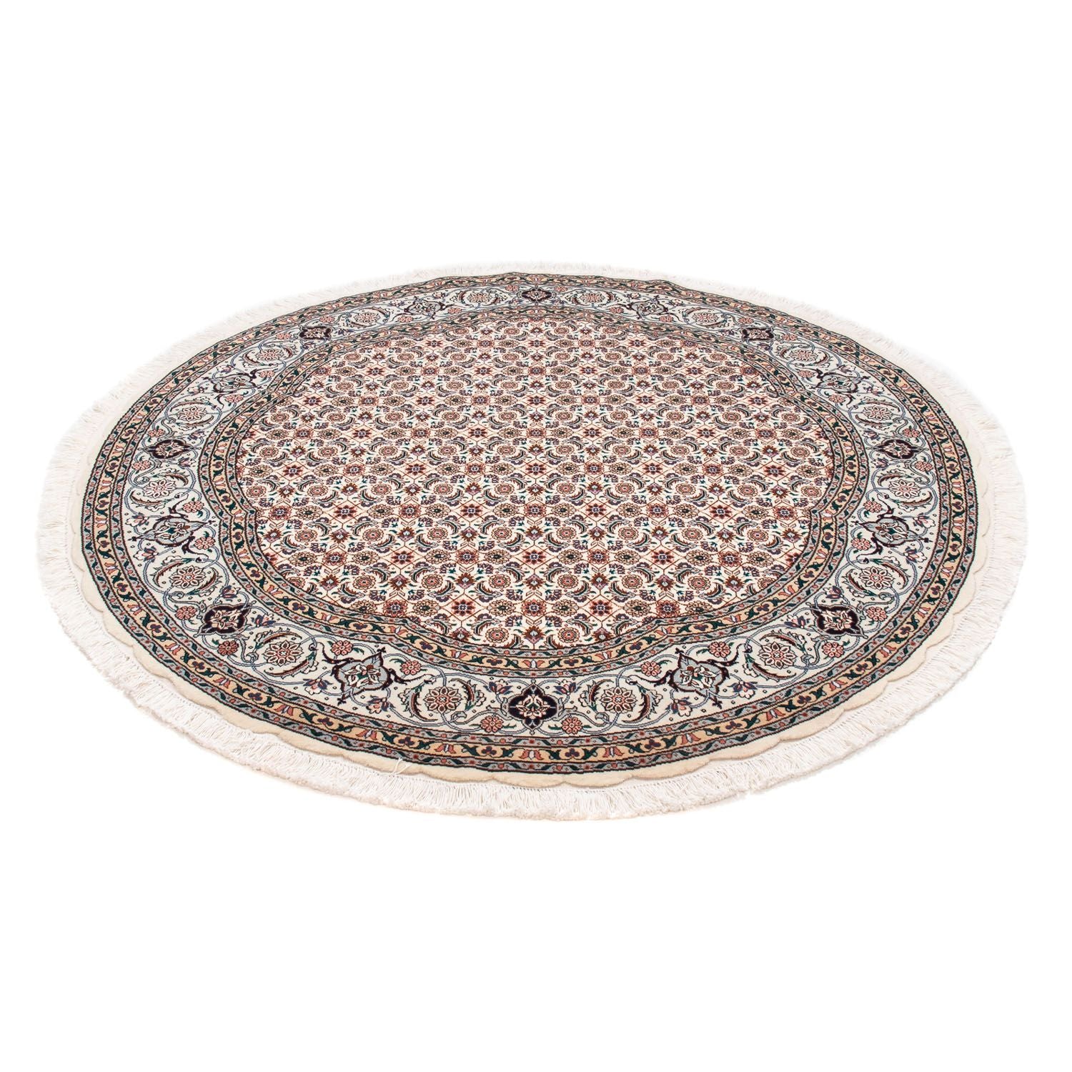 Tapis persan - Tabriz - Royal ronde  - 151 x 151 cm - beige