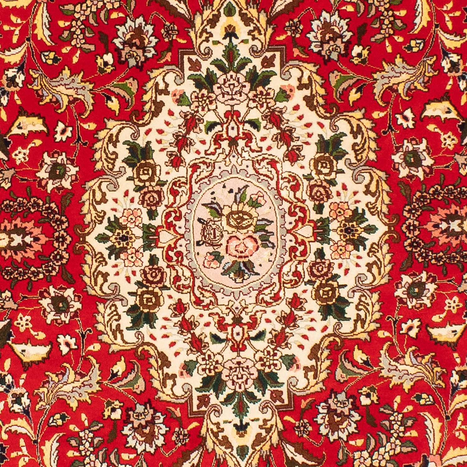Tapis persan - Tabriz - Royal ovale  - 200 x 130 cm - rouge