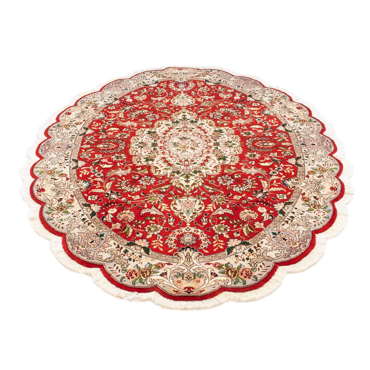 Tapis persan - Tabriz - Royal ovale  - 200 x 130 cm - rouge