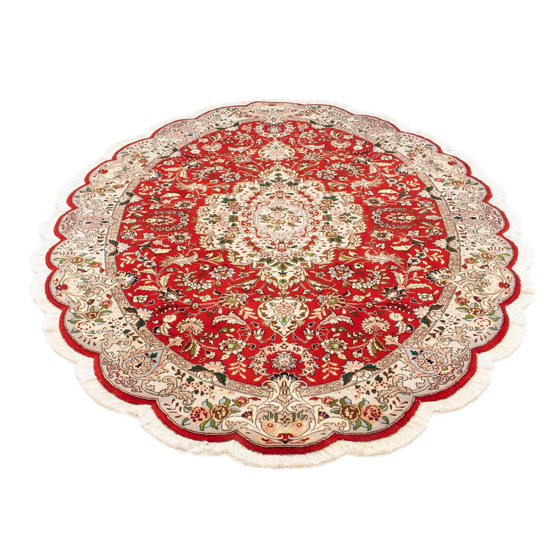 Tapis persan - Tabriz - Royal ovale  - 200 x 130 cm - rouge