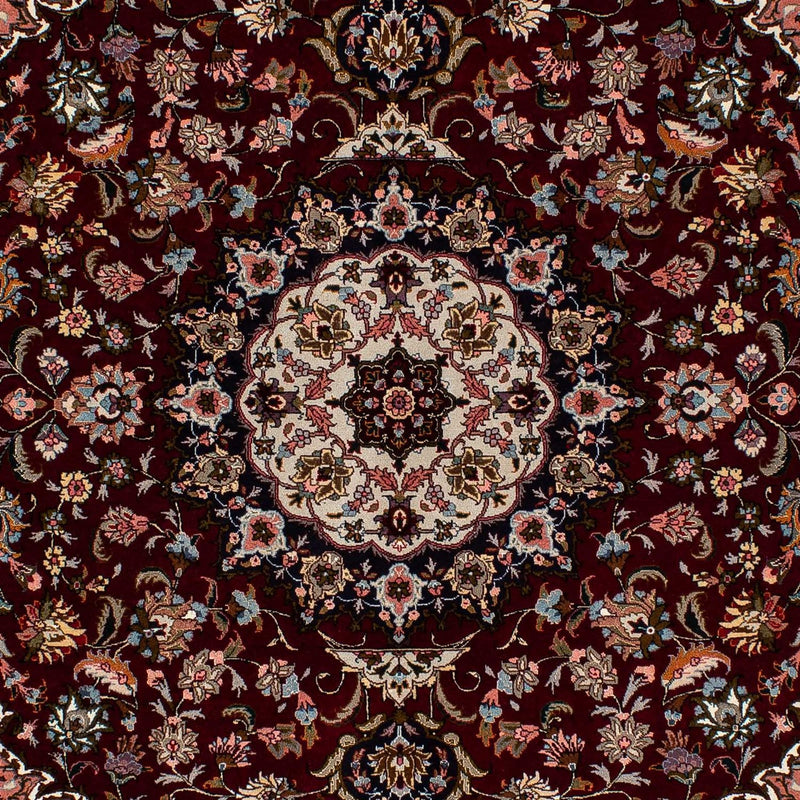 Tapis persan - Tabriz - Royal - 214 x 153 cm - rouge foncé