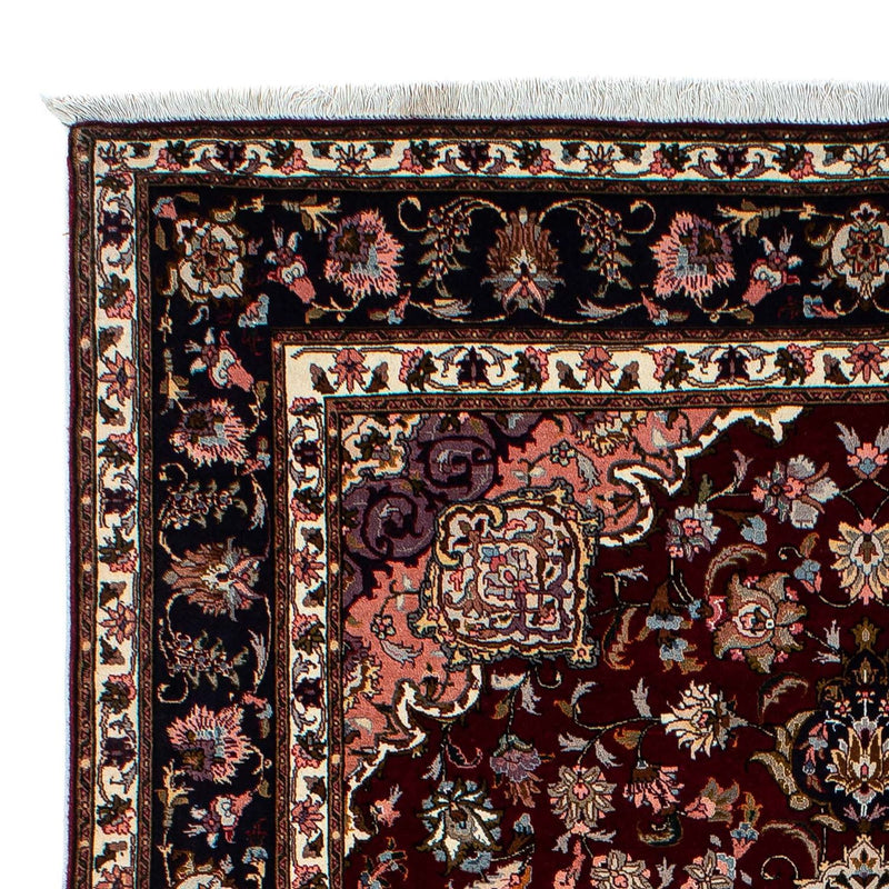 Tapis persan - Tabriz - Royal - 214 x 153 cm - rouge foncé