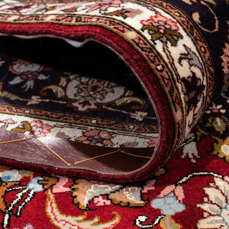 Tapis persan - Tabriz - Royal - 214 x 153 cm - rouge foncé