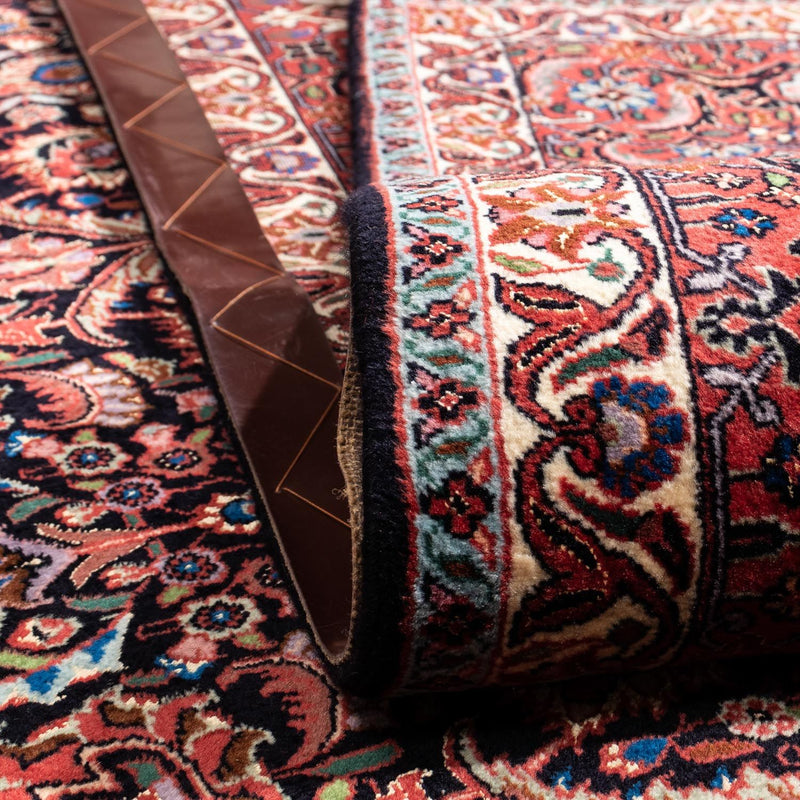 Tapis persan - Bidjar - 342 x 256 cm - bleu foncé