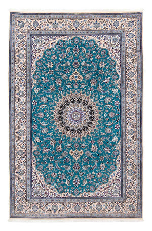 Perserteppich - Nain - Royal 305 x 201 cm - seeblau