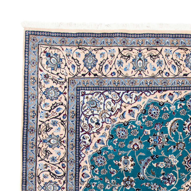 Tapis persan - Nain - Premium - 305 x 201 cm - bleu de mer