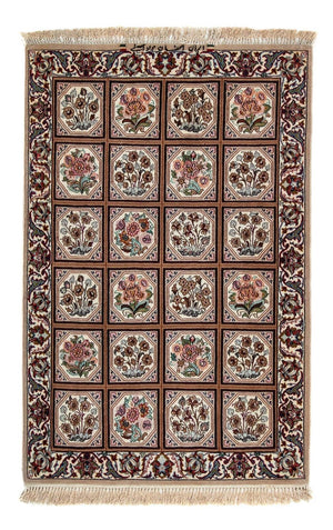 Tapis persan - Isfahan - Premium - 103 x 70 cm - marron clair