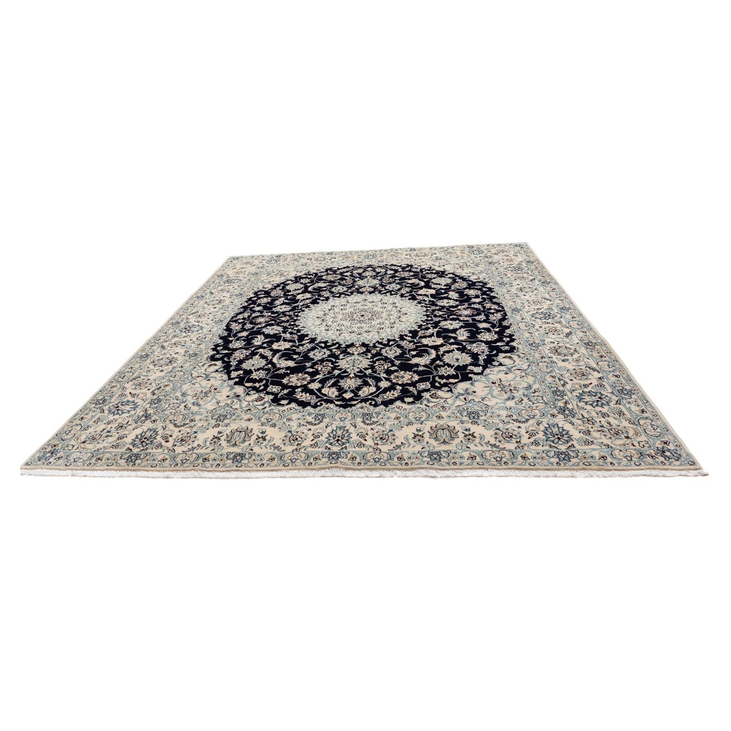 Tapis persan - Nain - Royal - 298 x 252 cm - noir