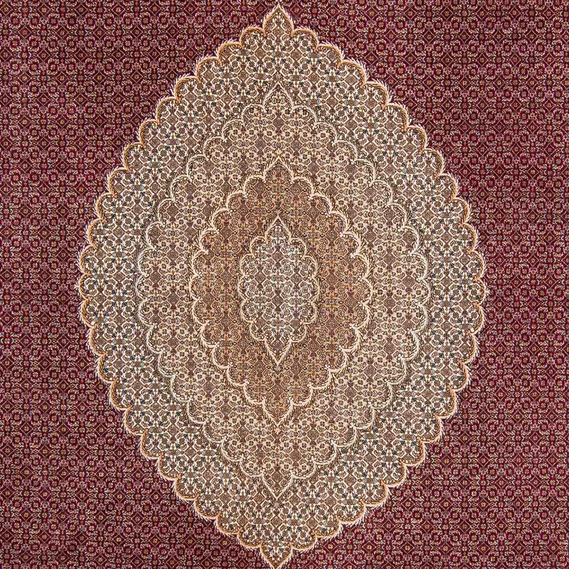 Tapis persan - Tabriz - 351 x 254 cm - rouge foncé