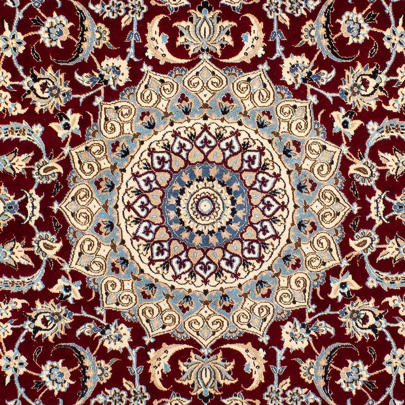 Tapis persan - Nain - Royal - 242 x 155 cm - rouge foncé