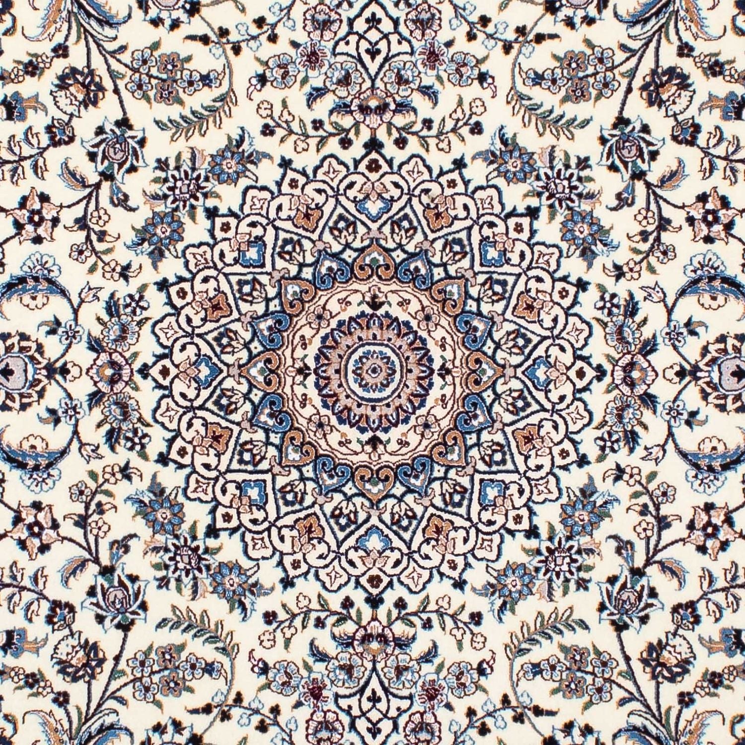 Tapis persan - Nain - Premium - 196 x 130 cm - beige