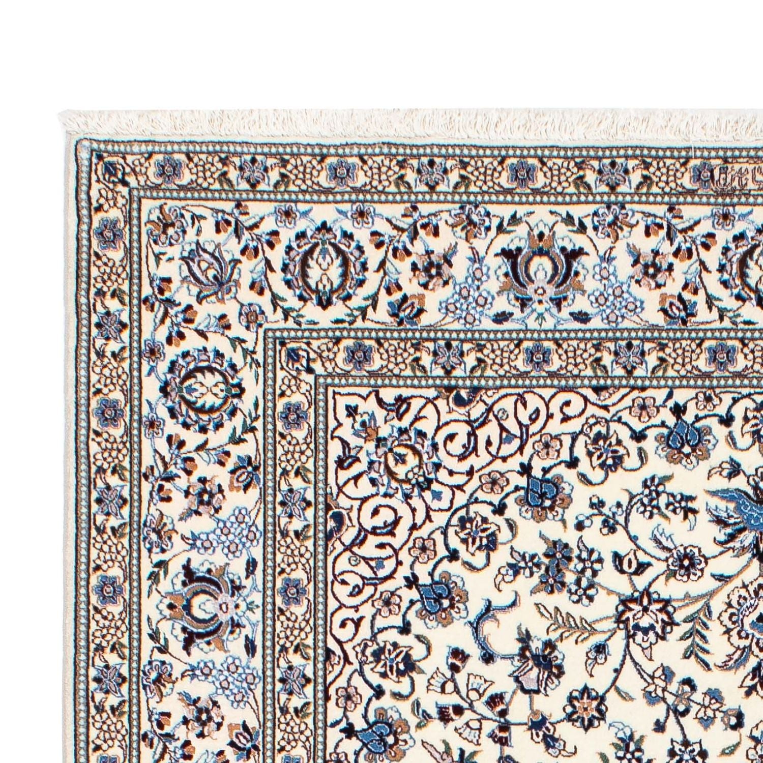 Tapis persan - Nain - Premium - 196 x 130 cm - beige