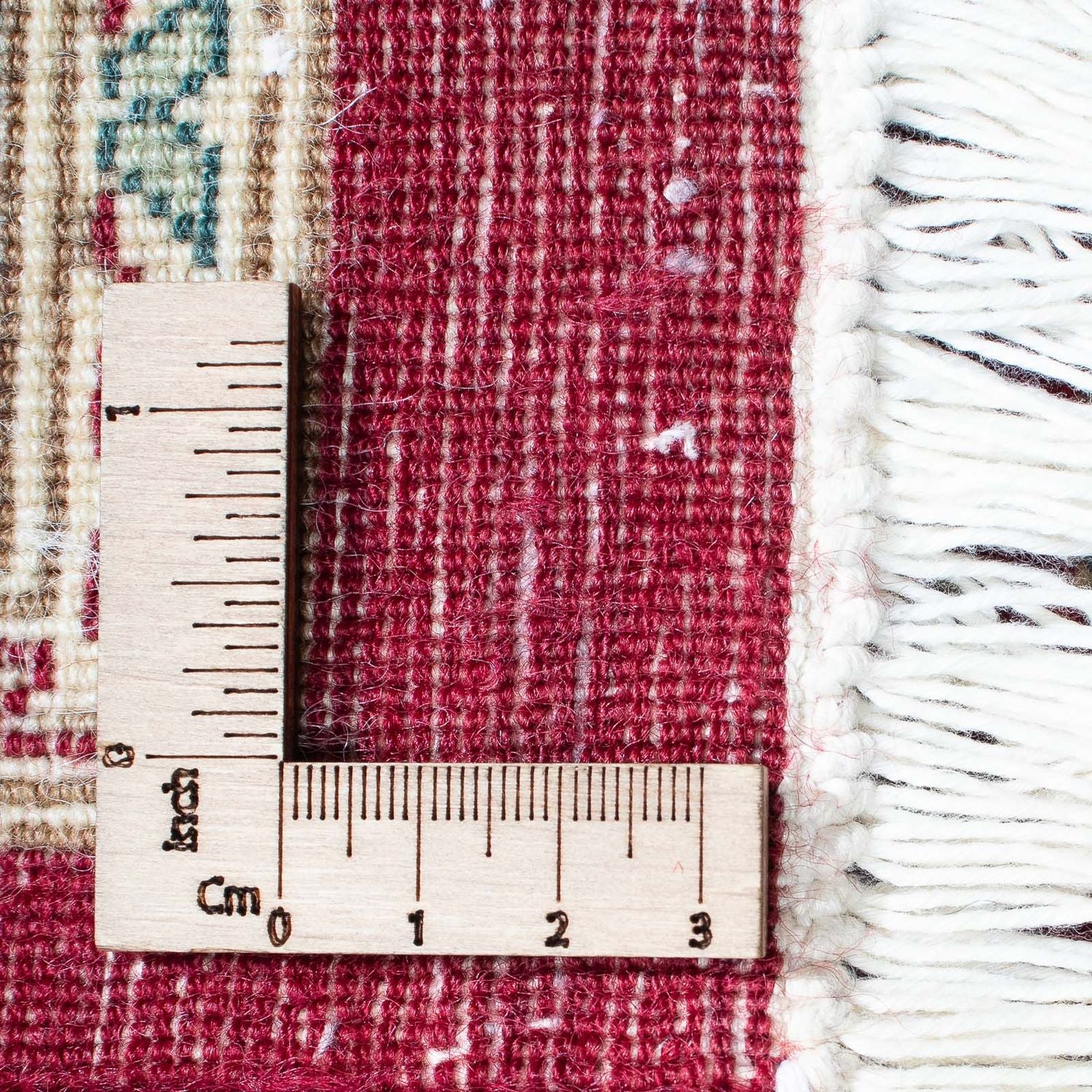 Tapis vintage - 305 x 244 cm - rouge foncé