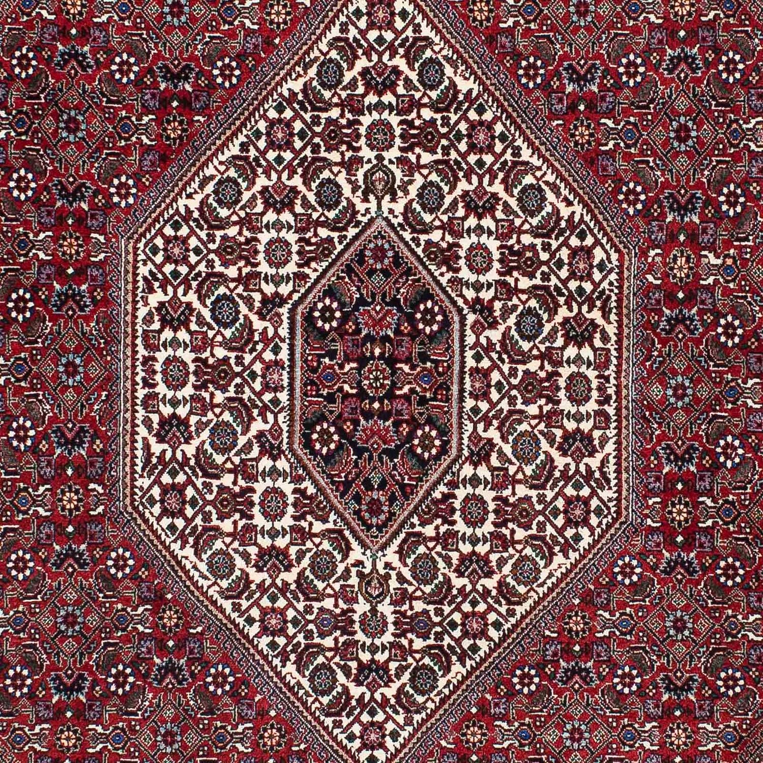 Tapis persan - Bidjar - 212 x 132 cm - rouge clair
