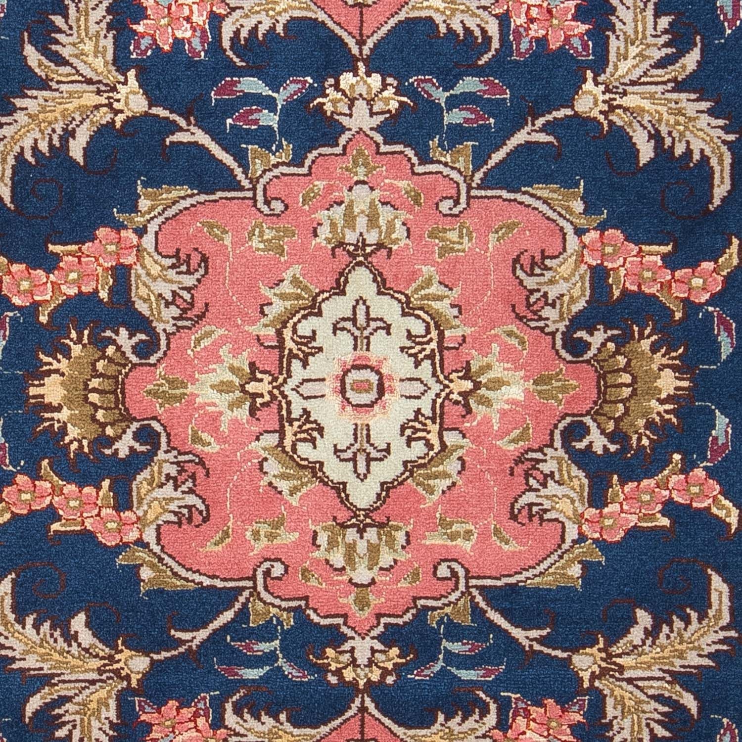 Tapis persan - Tabriz - Royal - 82 x 58 cm - bleu foncé