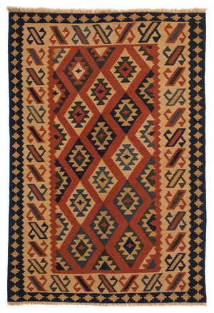 Tapis Kelim - Oriental - 210 x 149 cm - marron