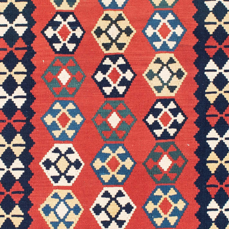 Tapis Kelim - Oriental - 195 x 156 cm - rouge