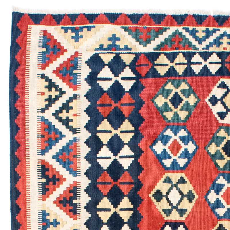 Tapis Kelim - Oriental - 195 x 156 cm - rouge
