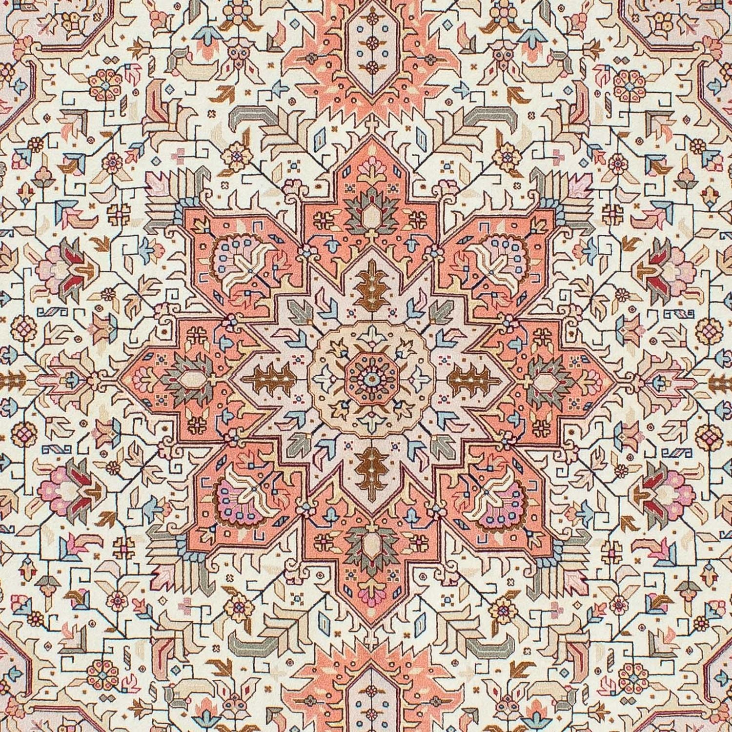 Tapis persan - Tabriz - Royal - 201 x 150 cm - beige