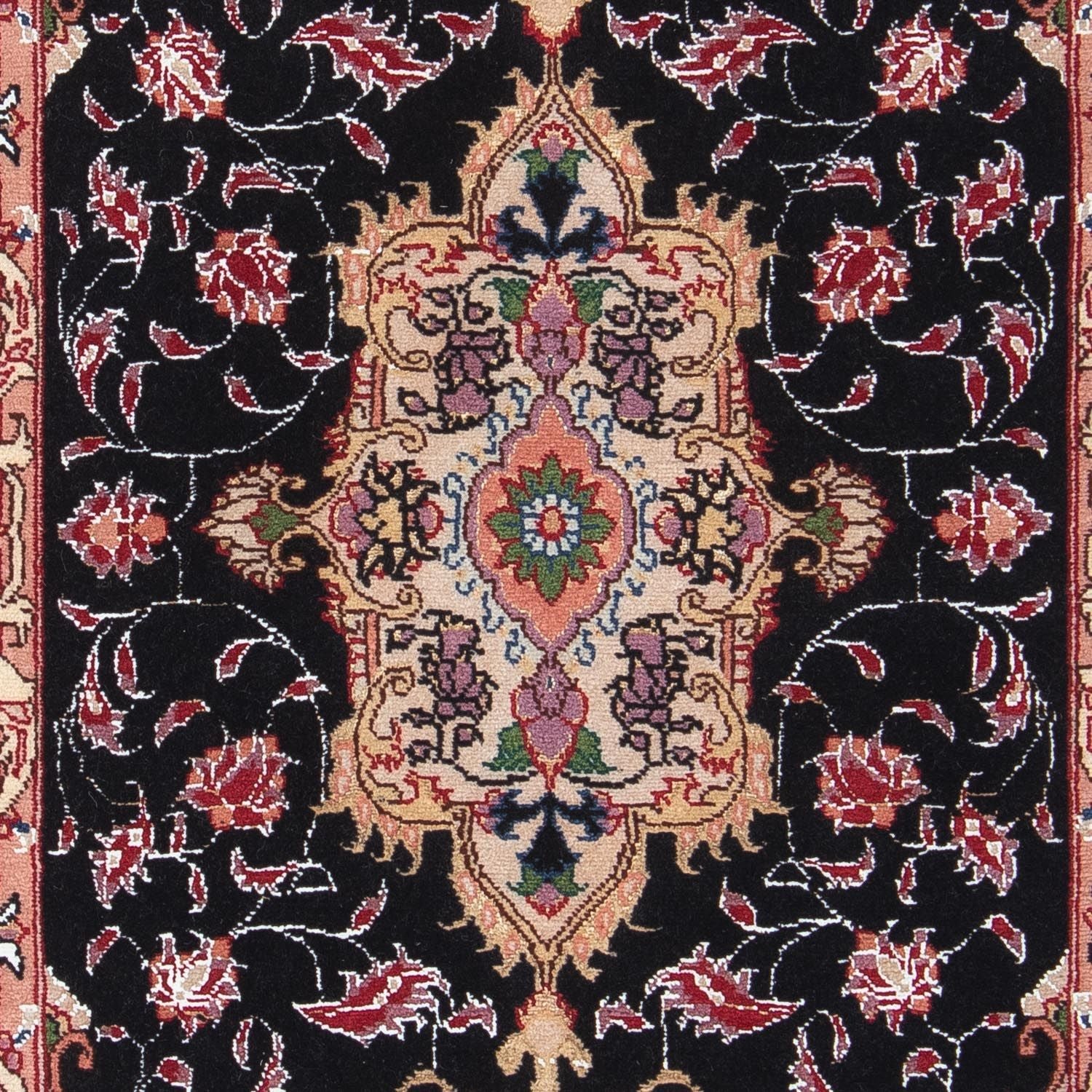Tapis persan - Tabriz - Royal - 91 x 61 cm - bleu foncé