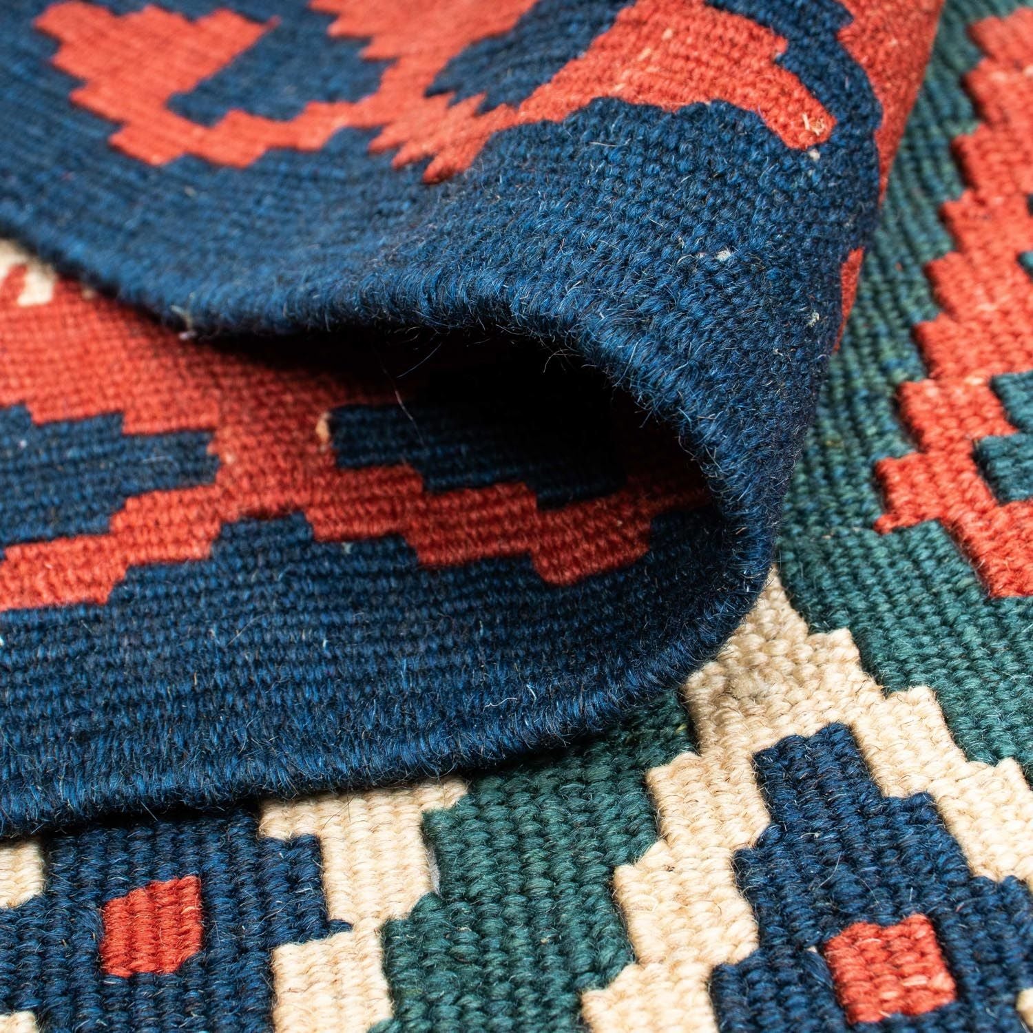 Tapis Kelim - Oriental - 193 x 131 cm - bleu