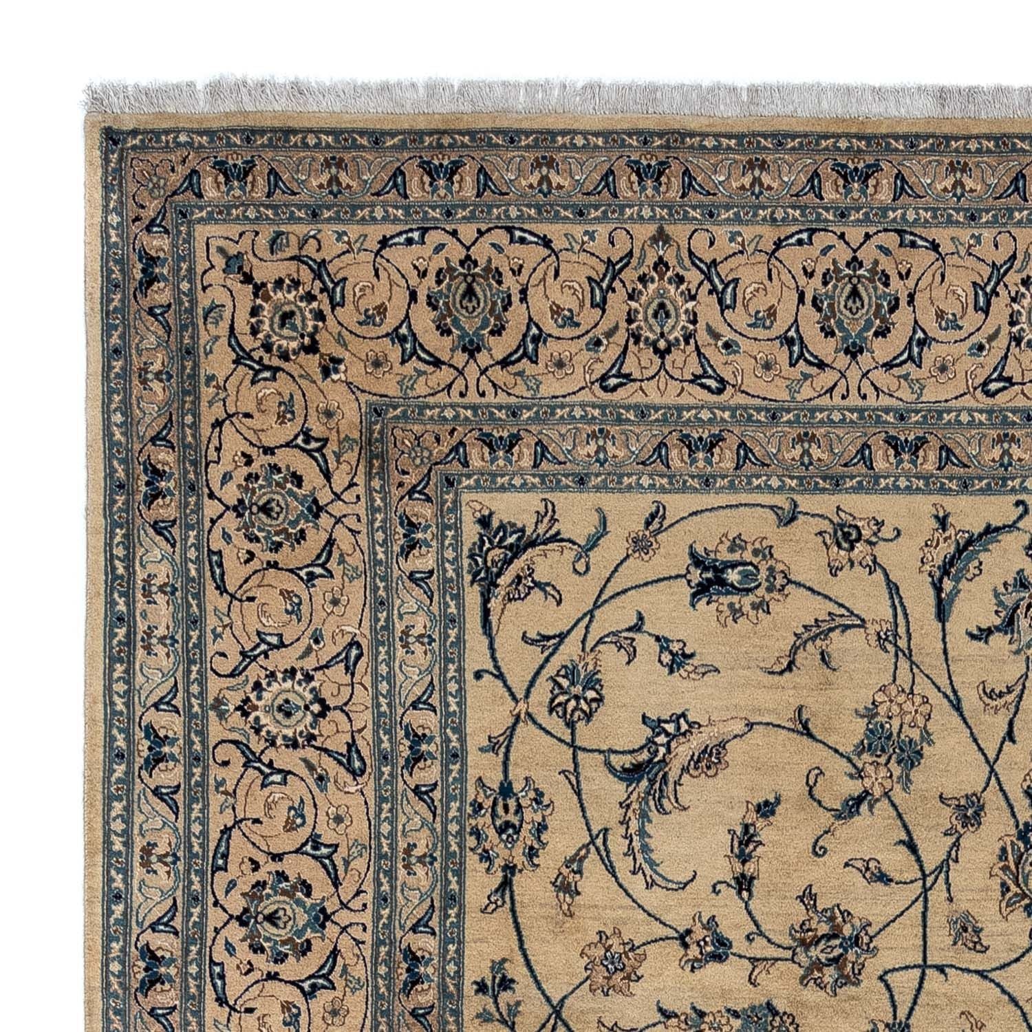 Tapis persan - Nain - Royal - 358 x 247 cm - beige foncé