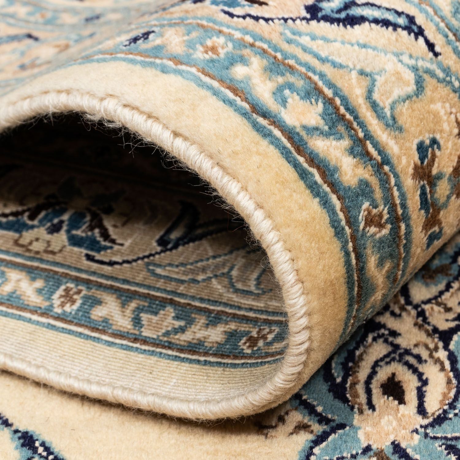 Tapis persan - Nain - Royal - 358 x 247 cm - beige foncé