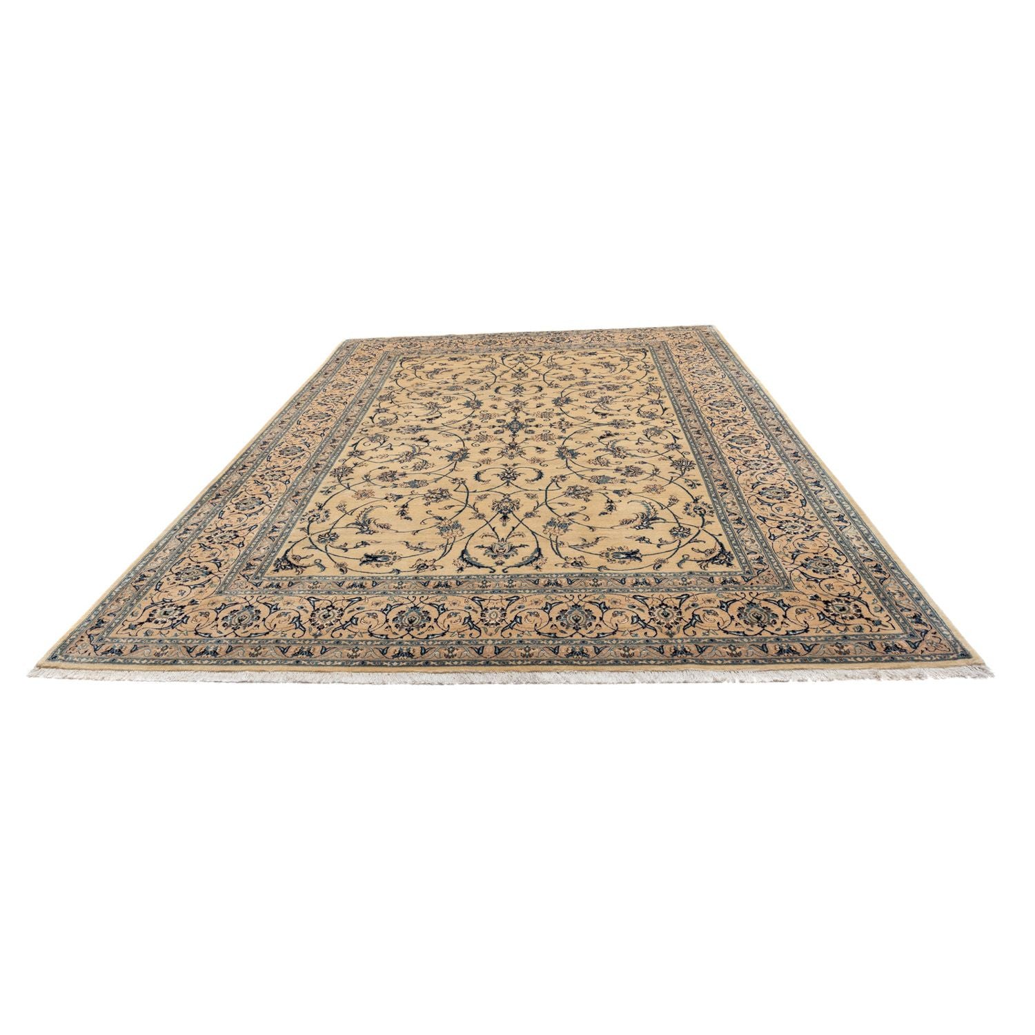 Tapis persan - Nain - Royal - 358 x 247 cm - beige foncé