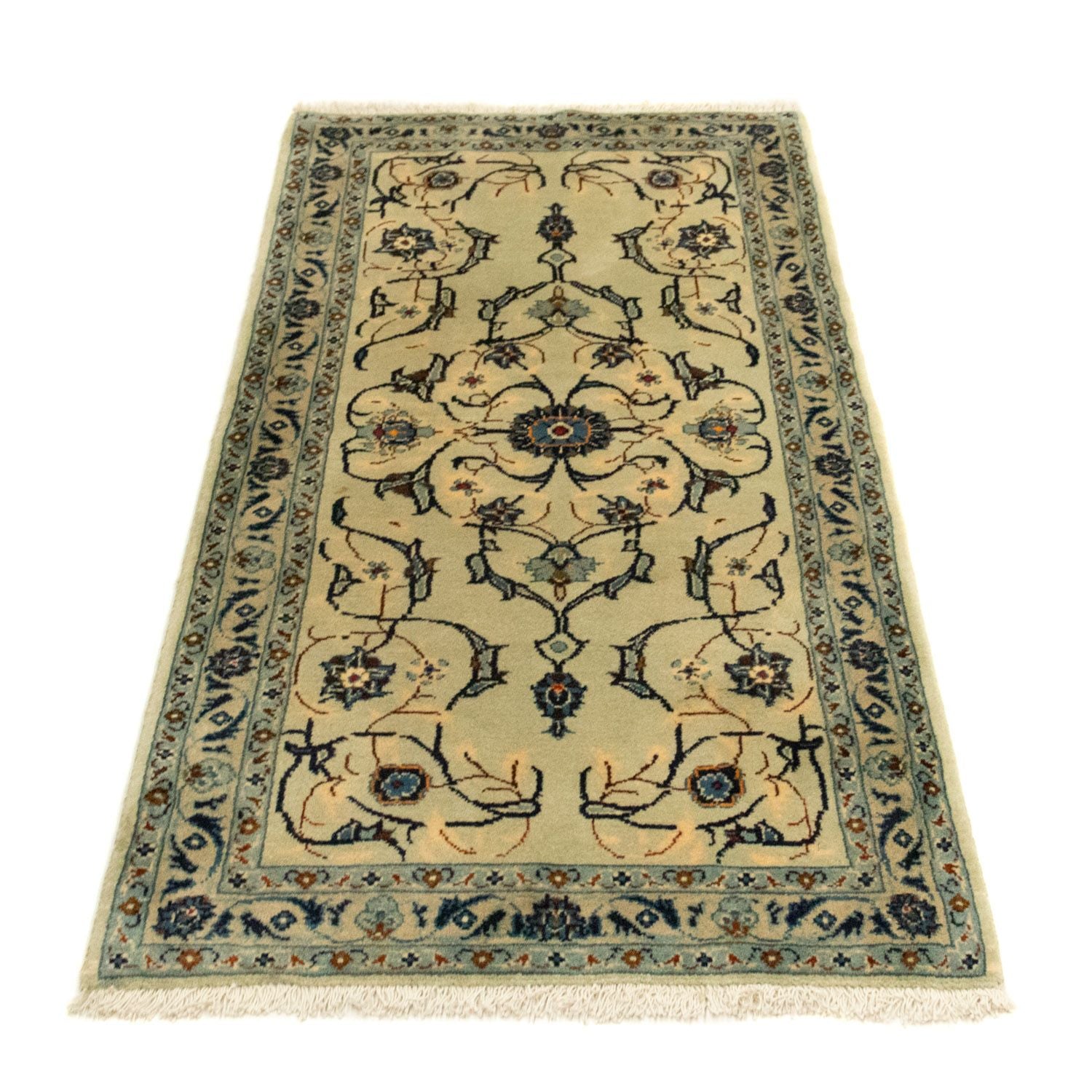 Tapis persan - Keshan - 138 x 69 cm - vert