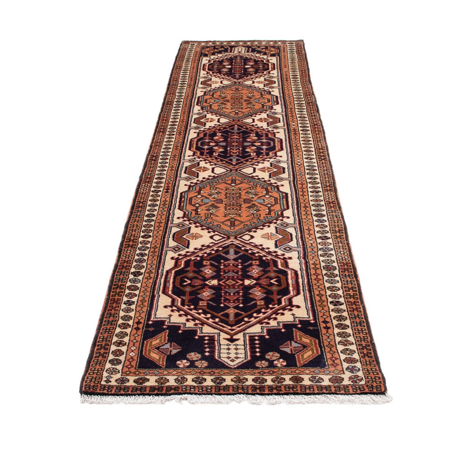 Tapis de couloir Tapis persan - Nomadic - 296 x 72 cm - beige
