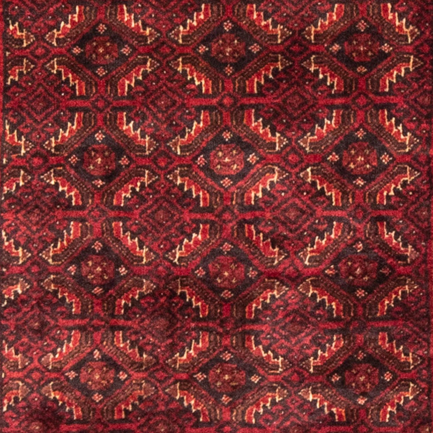 Tapis de couloir Tapis Belutsch - 216 x 107 cm - rouge foncé