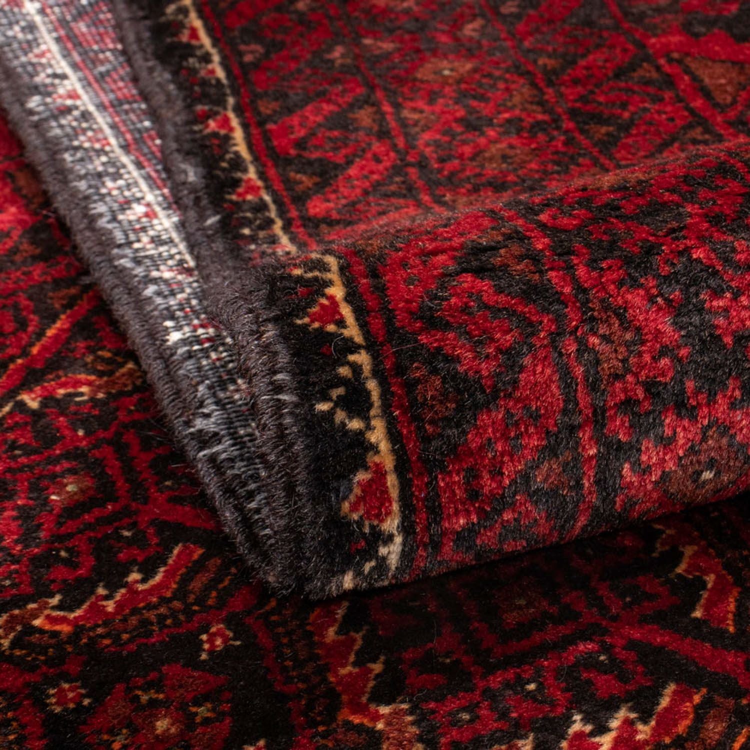 Tapis de couloir Tapis Belutsch - 216 x 107 cm - rouge foncé