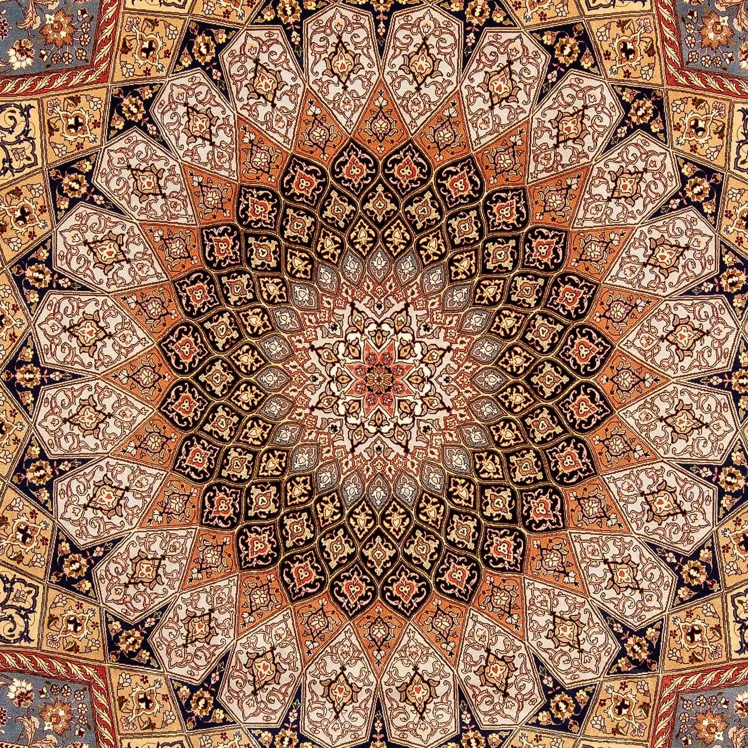 Tapis persan - Tabriz - Royal - 358 x 253 cm - marron clair