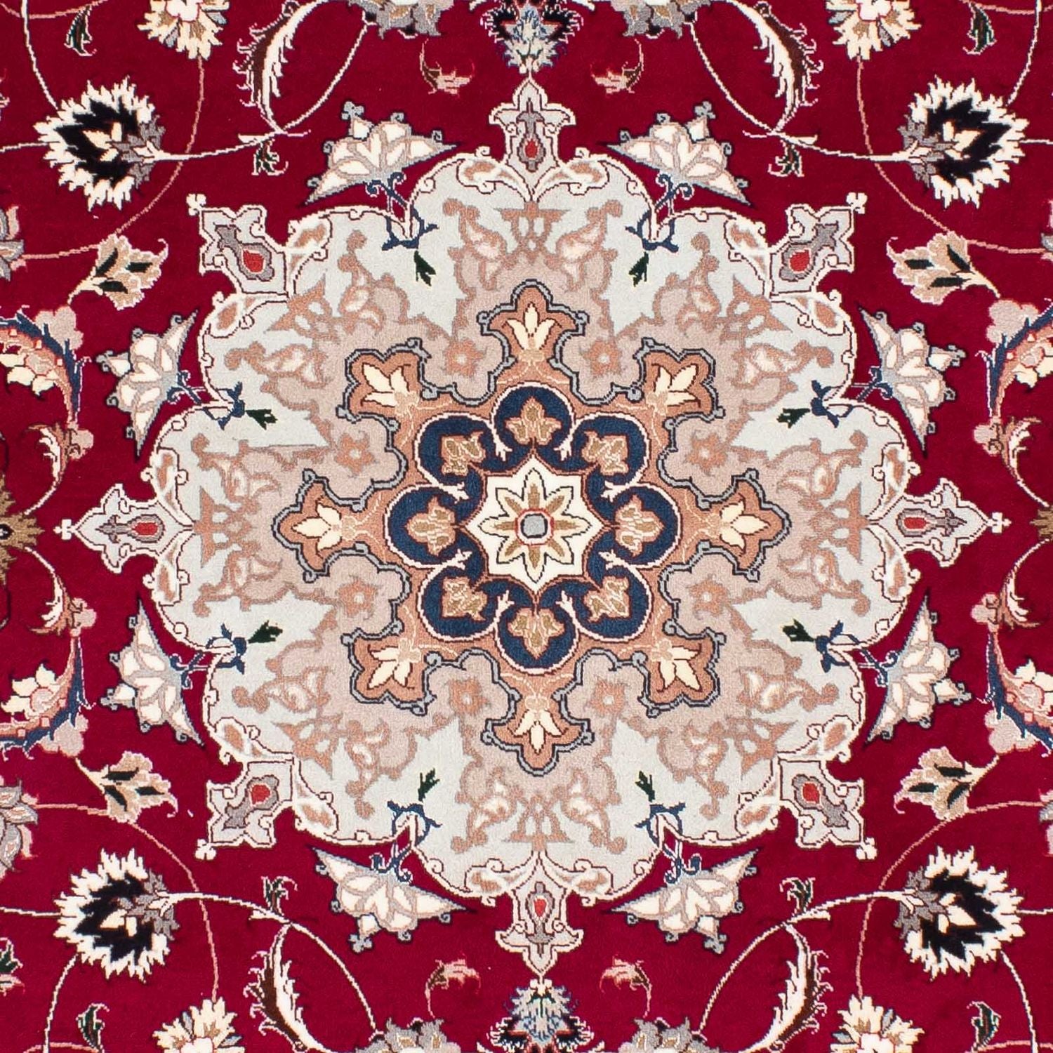 Tapis persan - Tabriz - Royal - 238 x 166 cm - rouge foncé