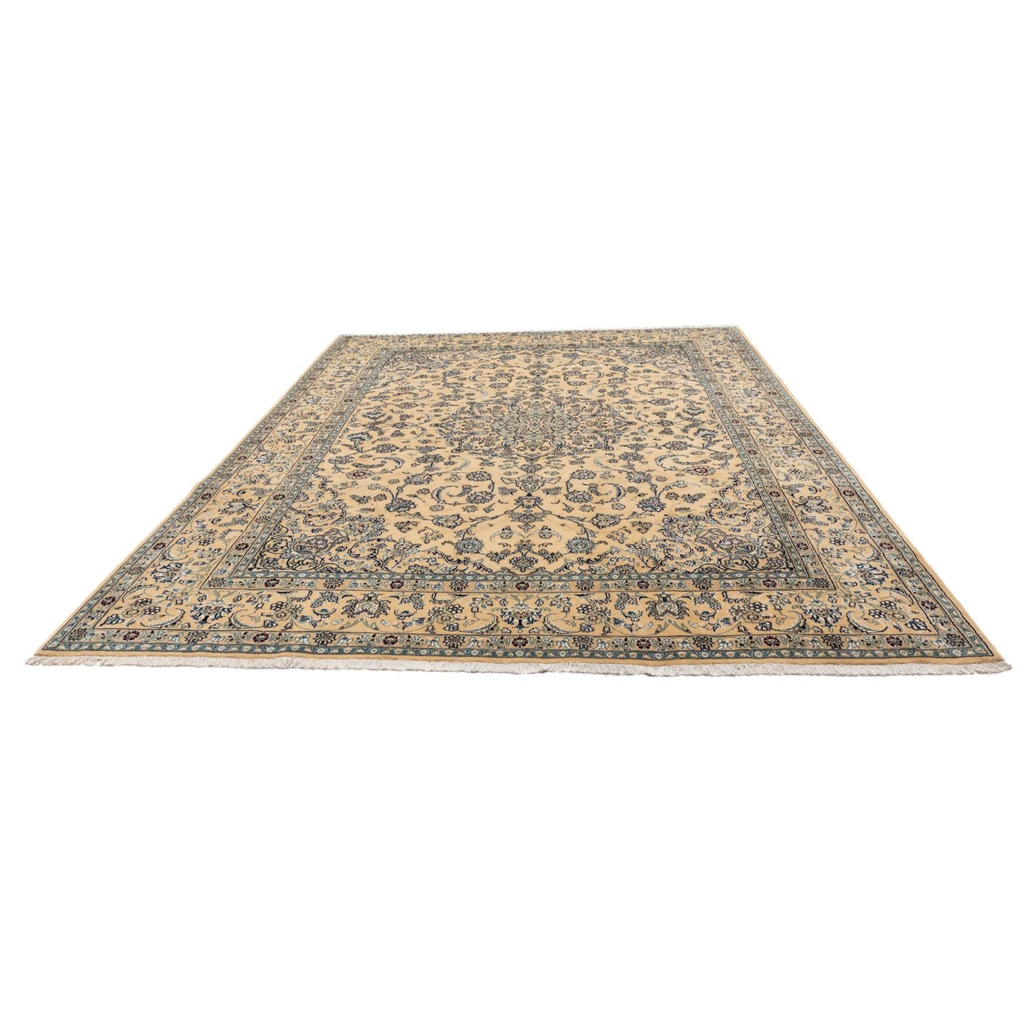 Tapis persan - Nain - Royal - 342 x 252 cm - beige