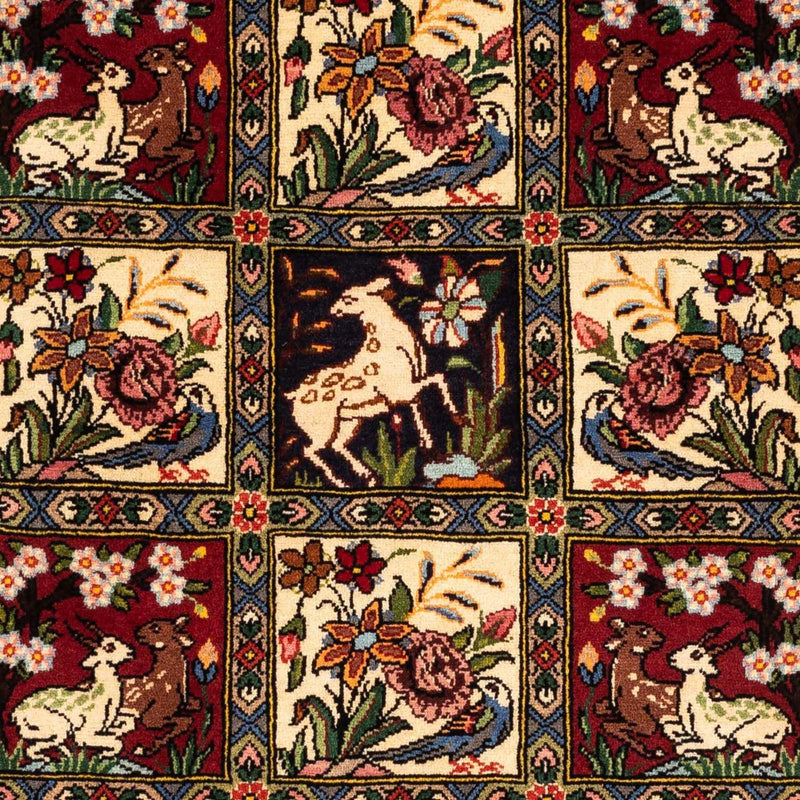 Tapis persan - Nomadic - 160 x 108 cm - rouge foncé