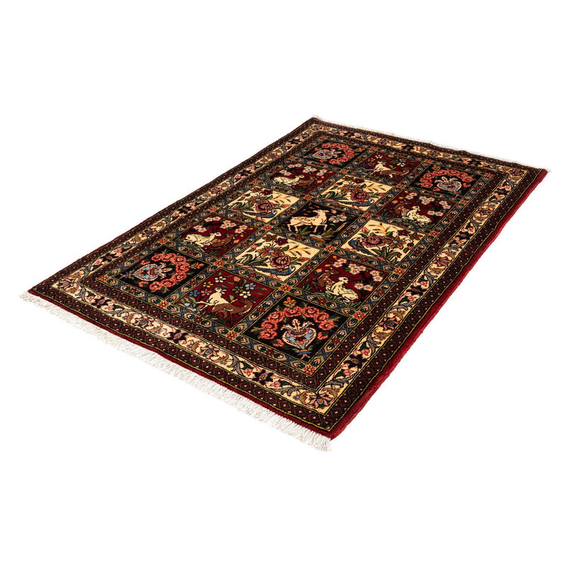 Tapis persan - Nomadic - 160 x 108 cm - rouge foncé