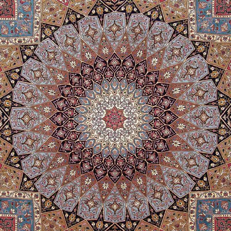 Tapis persan - Tabriz - Royal - 303 x 256 cm - multicolore