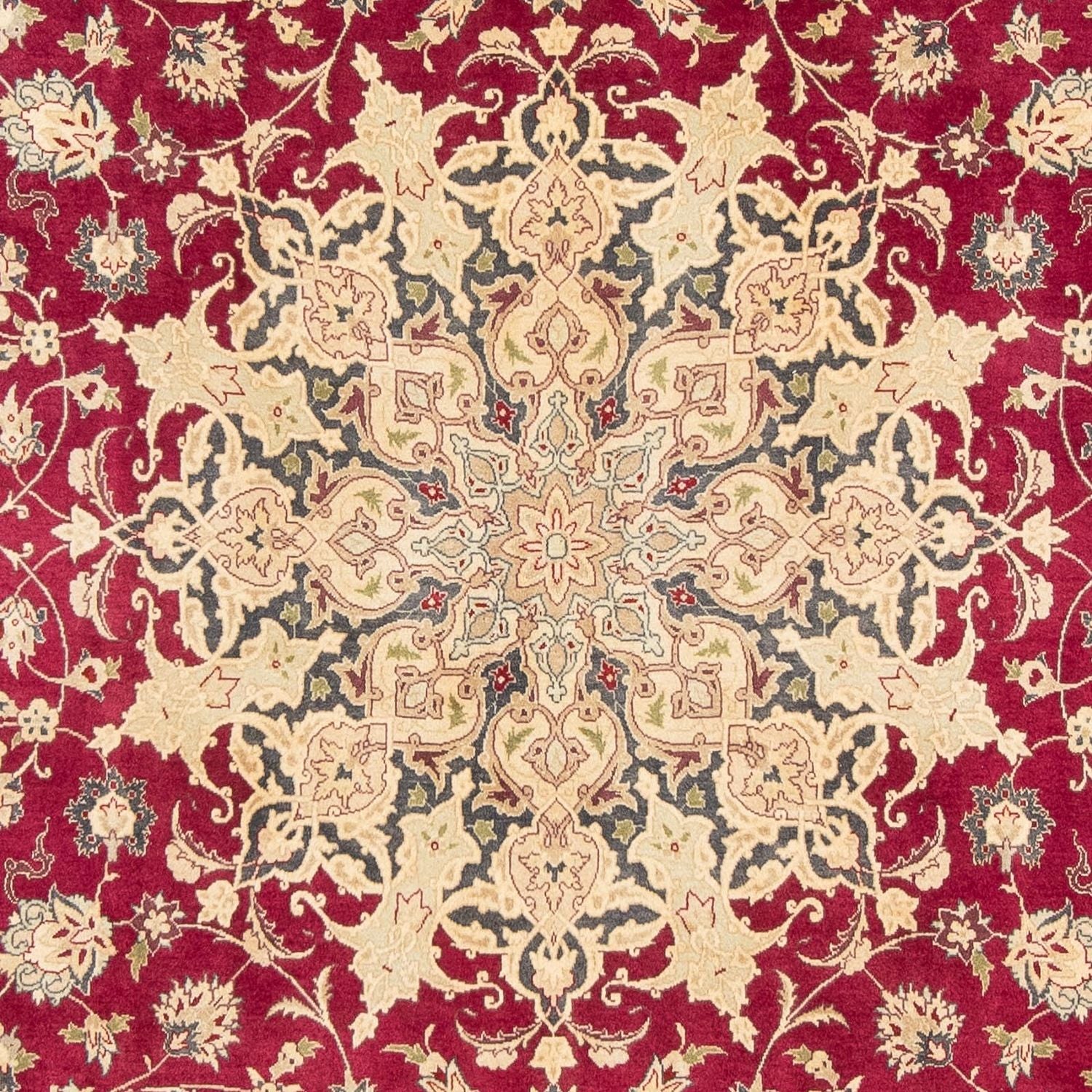 Tapis persan - Tabriz - Royal - 300 x 202 cm - rouge foncé