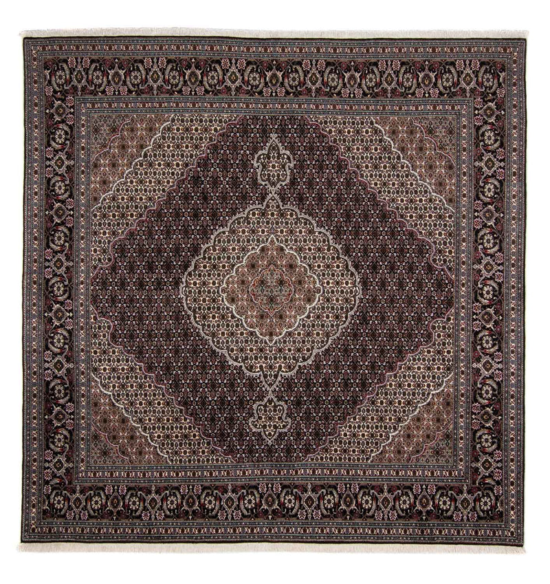Tapis persan - Tabriz - Royal carré  - 251 x 249 cm - bleu foncé