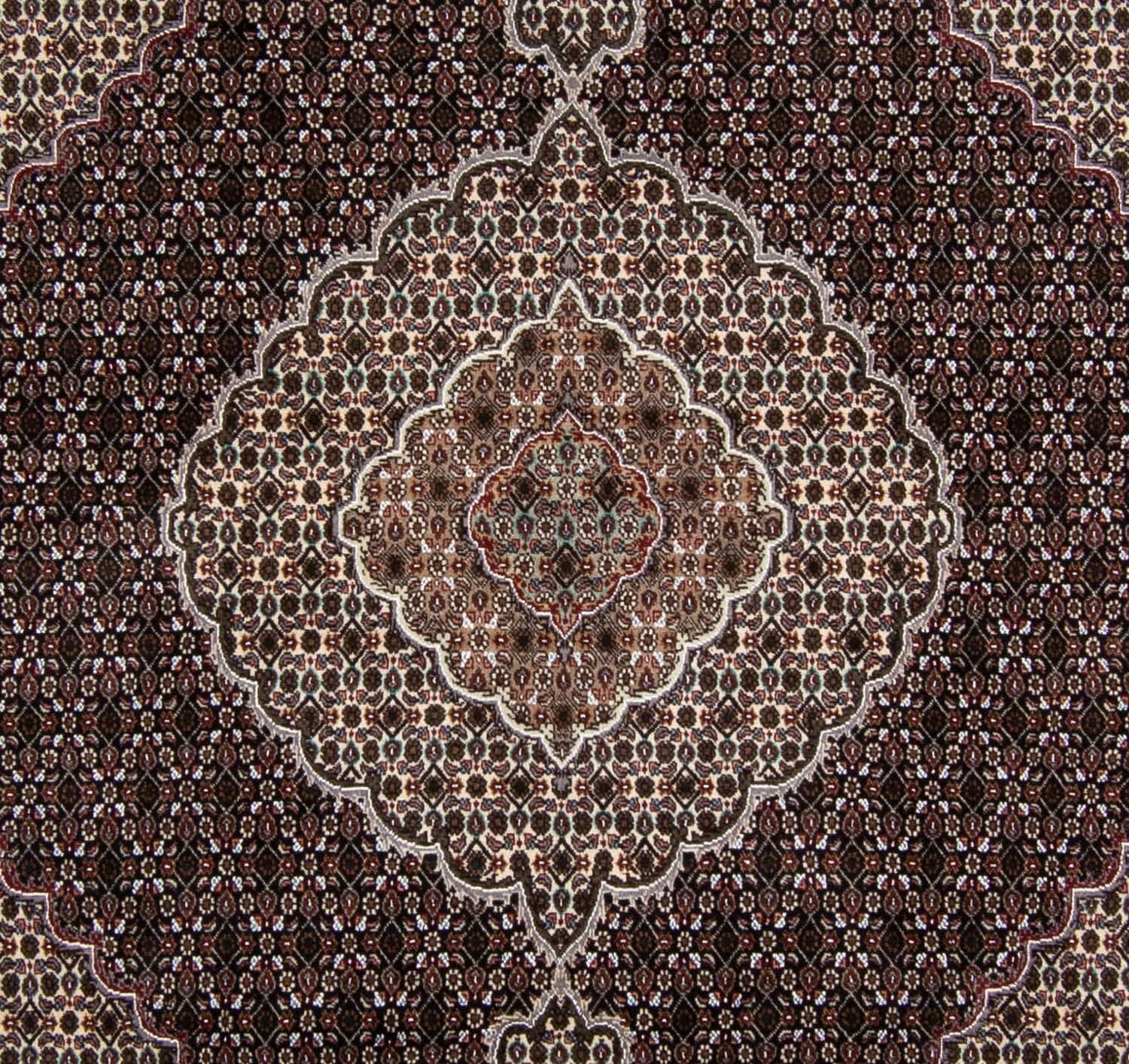 Tapis persan - Tabriz - Royal carré  - 251 x 249 cm - bleu foncé
