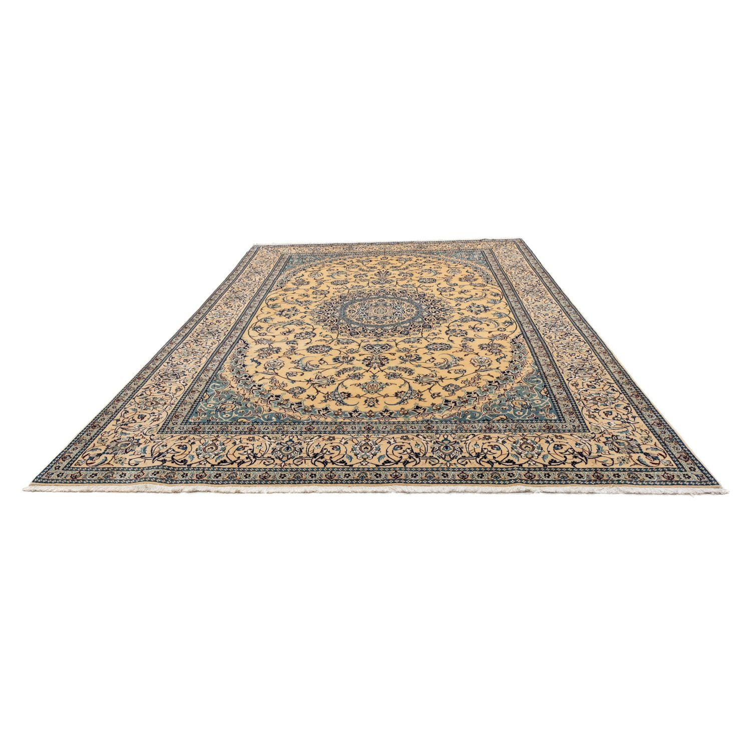 Tapis persan - Nain - Royal - 363 x 245 cm - beige