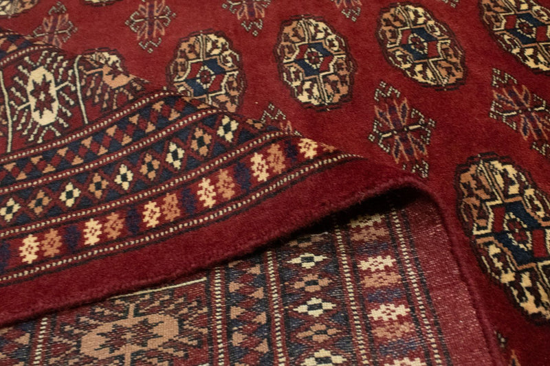 Tapis afghan - Boukhara - 240 x 203 cm - rouge