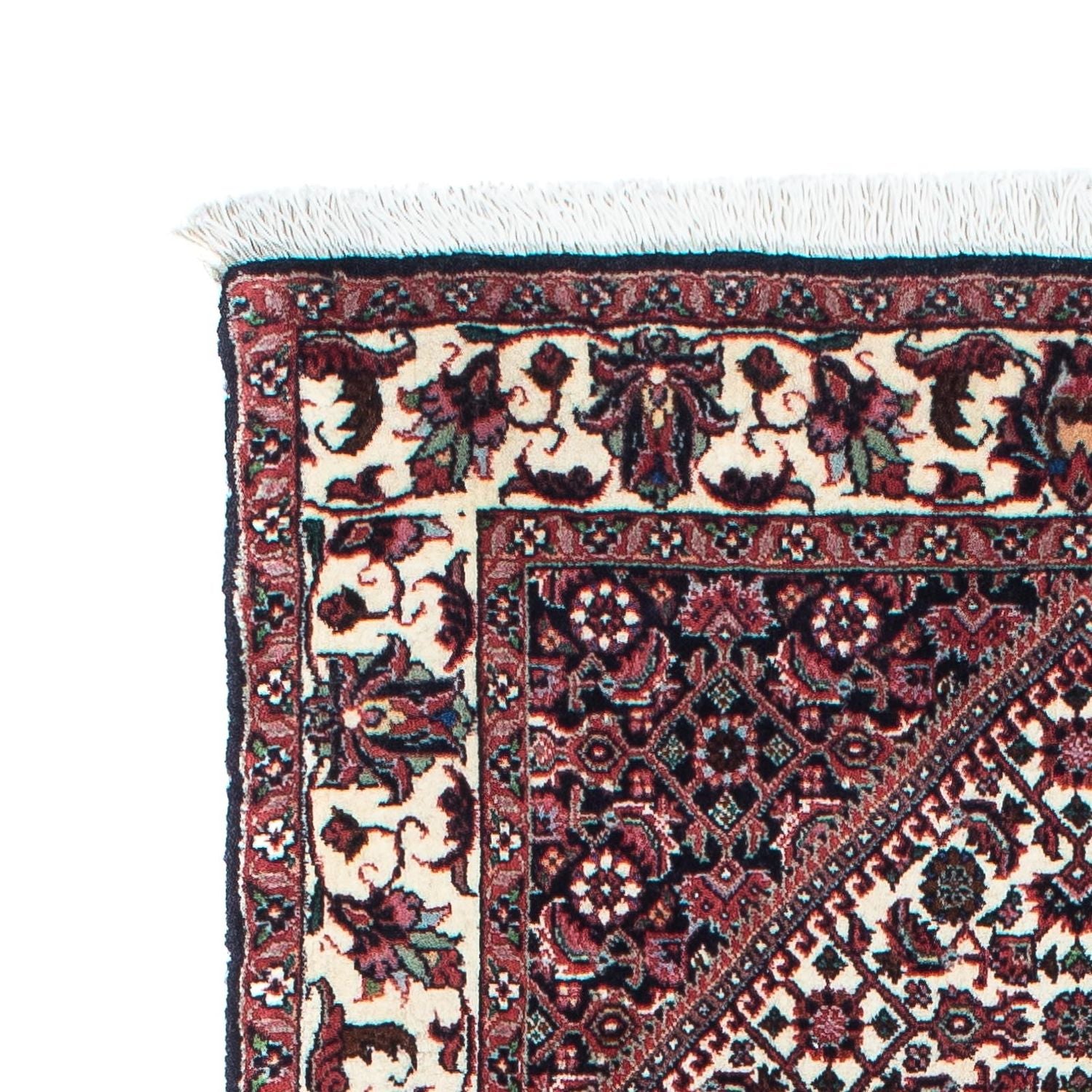 Tapis de couloir Tapis persan - Bidjar - 196 x 75 cm - bleu foncé