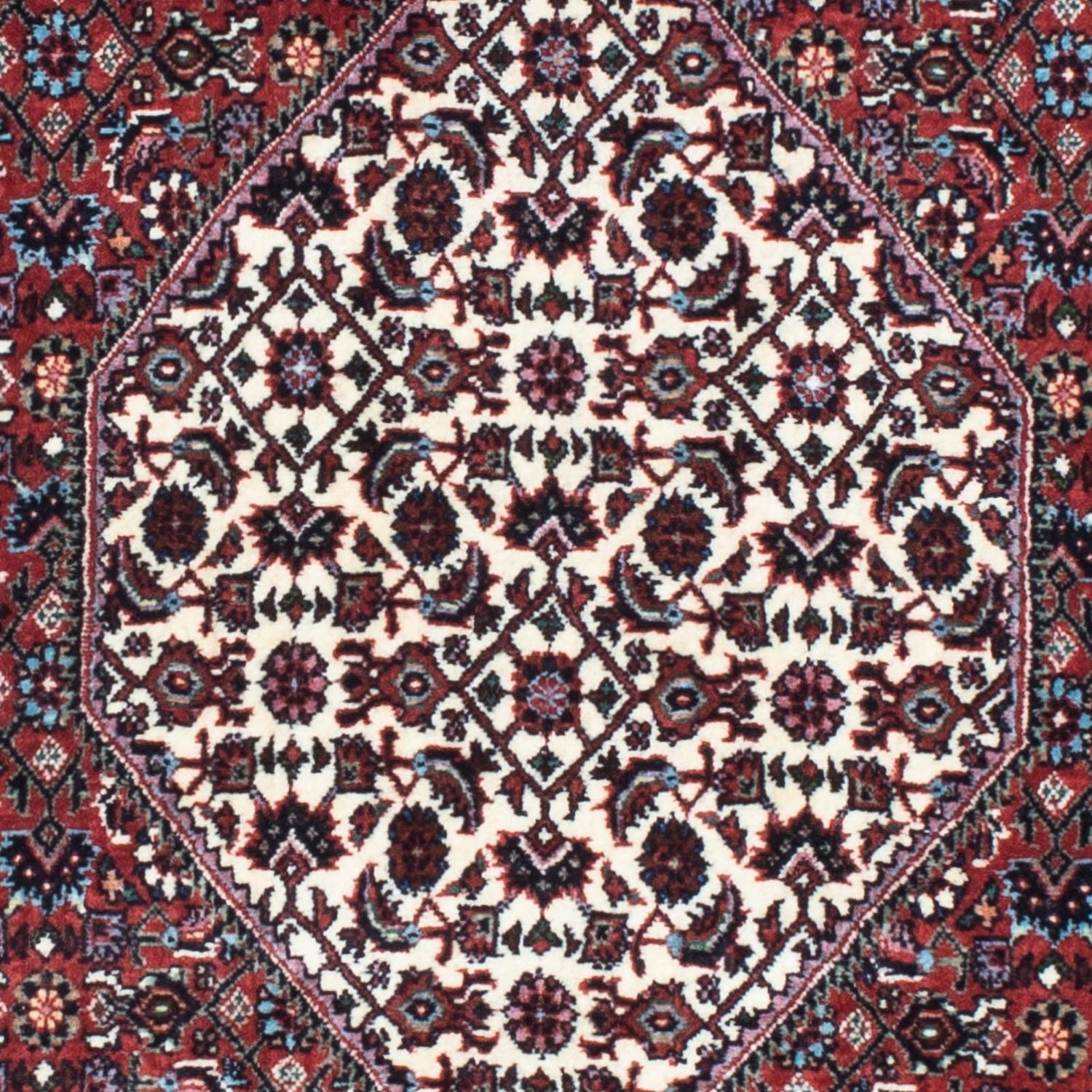 Tapis de couloir Tapis persan - Bidjar - 203 x 70 cm - bleu foncé