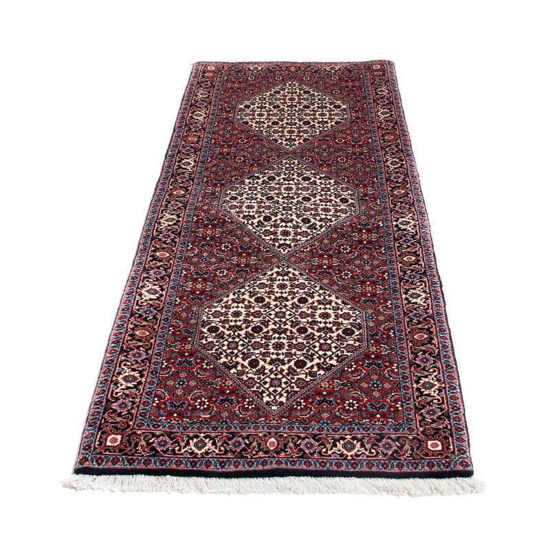 Tapis de couloir Tapis persan - Bidjar - 203 x 70 cm - bleu foncé